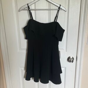 B Darlin Elegant Black Ruffle Camisole